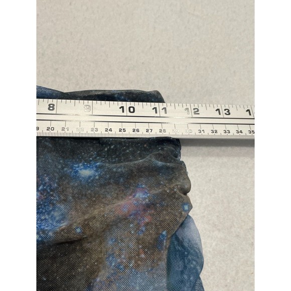 Urban Outfitters UO Liza Ruched Mini Skirt XS Black Blue Galaxy Celestial Planet - Picture 12 of 13